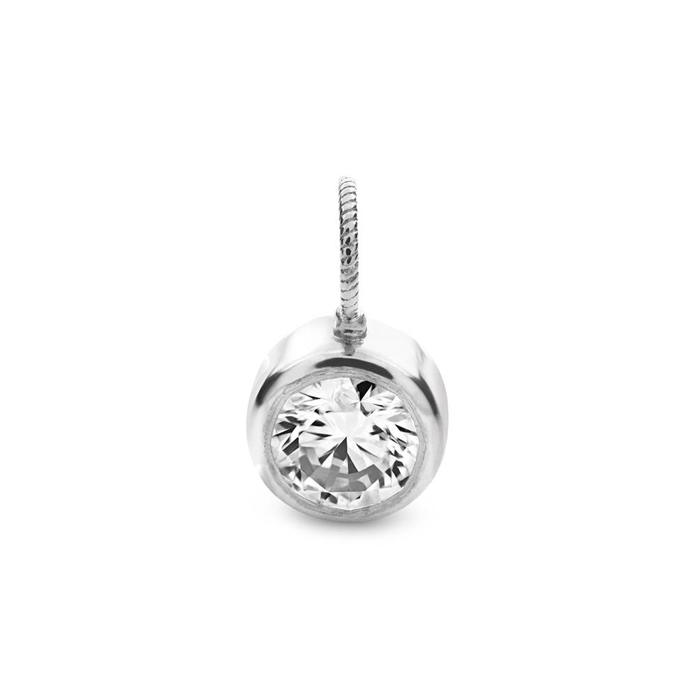 0,10 ct Diamant Bedel in 925 Zilver