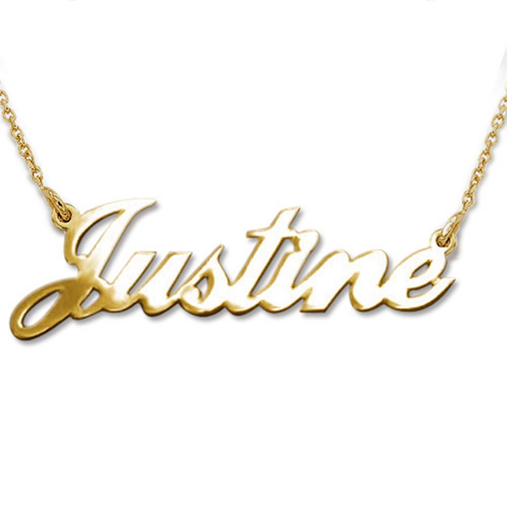 10ct Gold Classic Name Necklace product photo