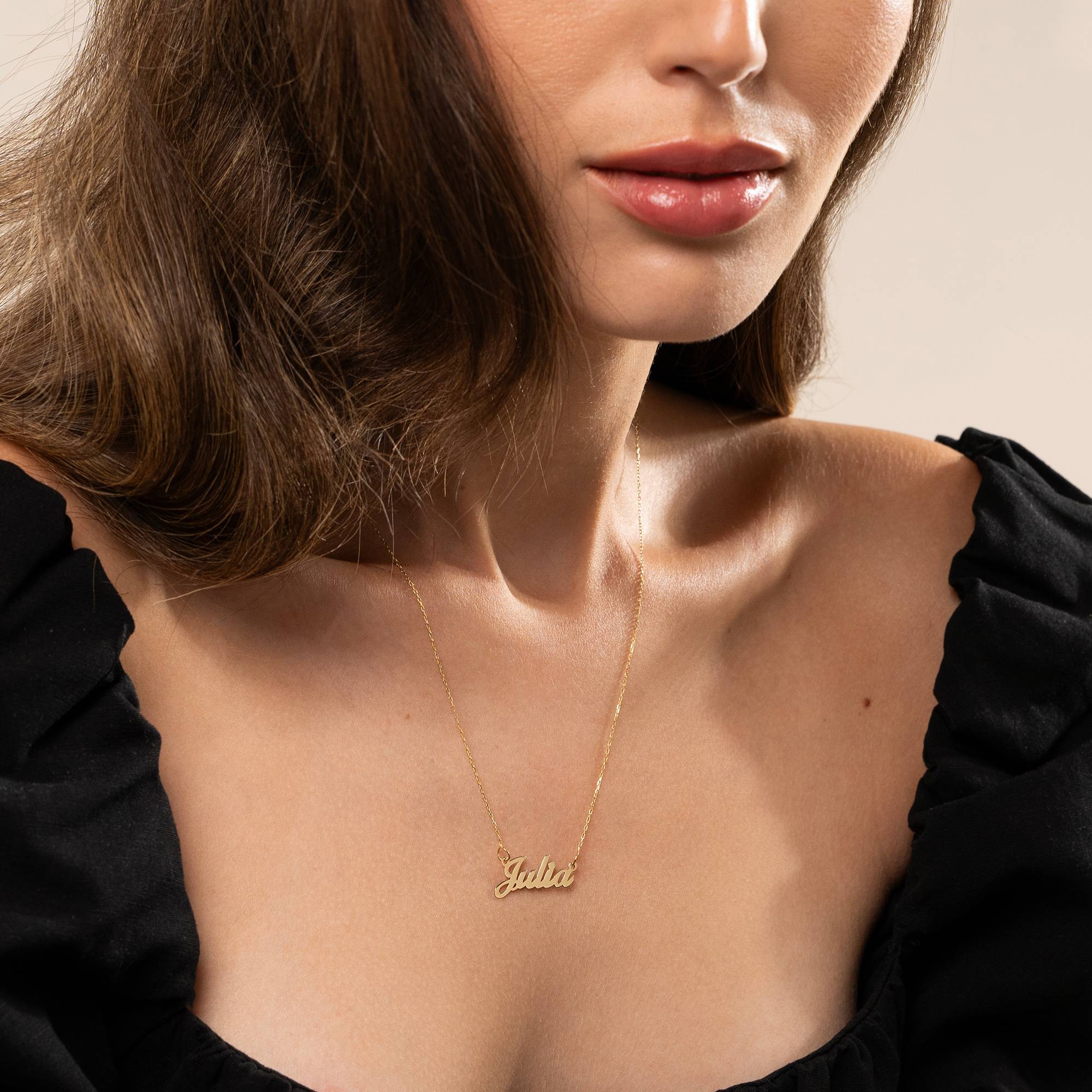 Classic Cocktail Name Necklace in 14k Gold-5 product photo