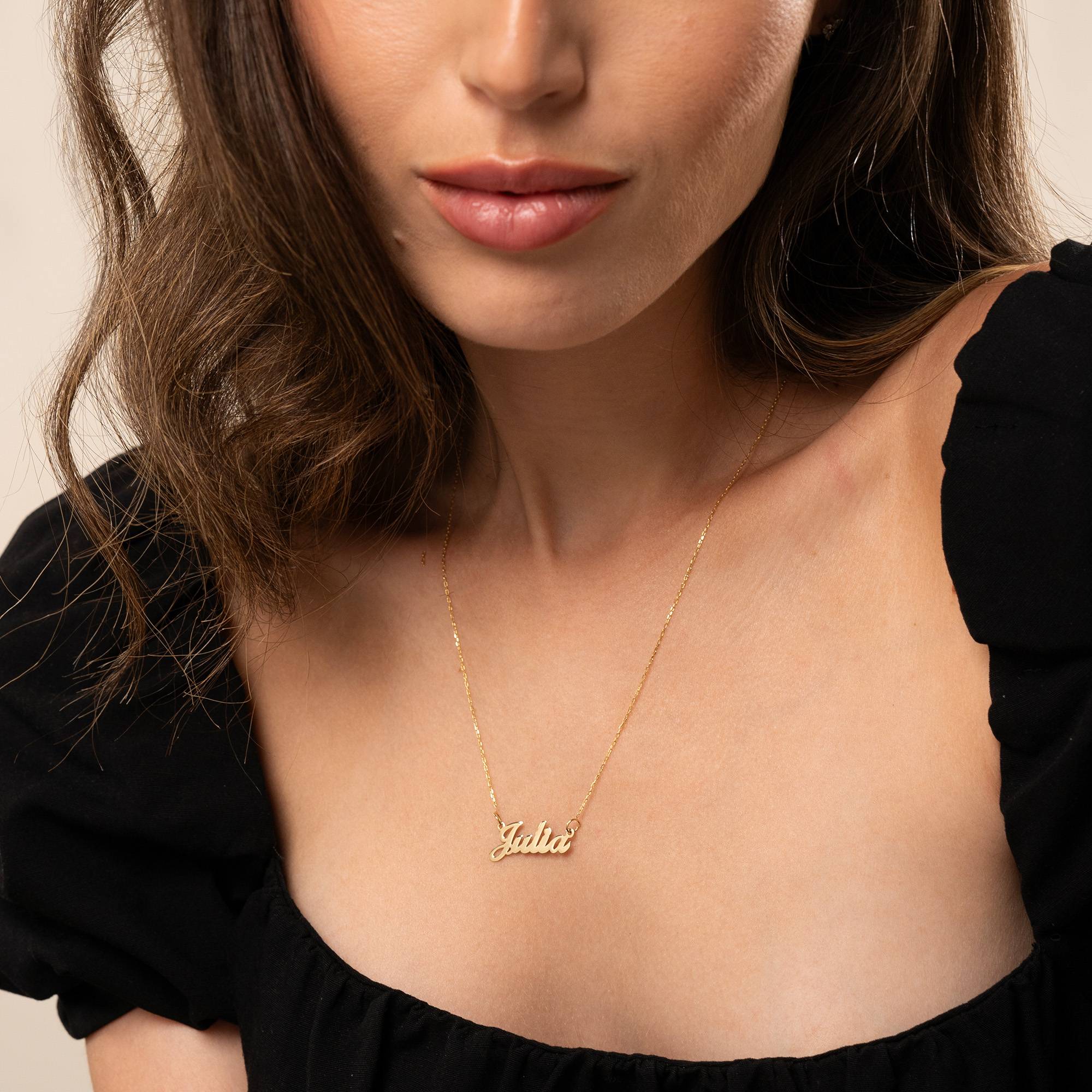 Classic Cocktail Name Necklace in 14k Gold-1 product photo