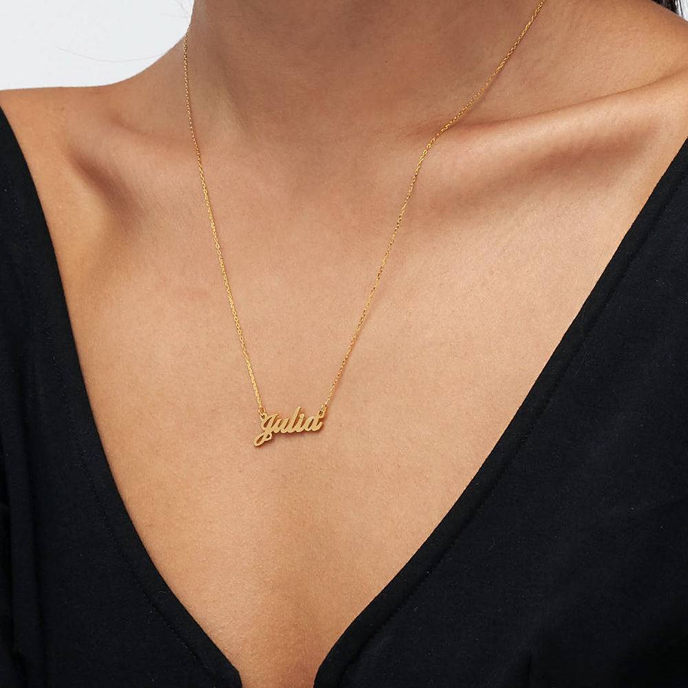 14ct Gold Double Thickness Classic Name Necklace product photo