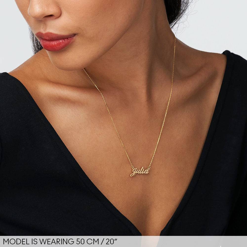 Classic Cocktail Name Necklace in 14ct gold-4 product photo