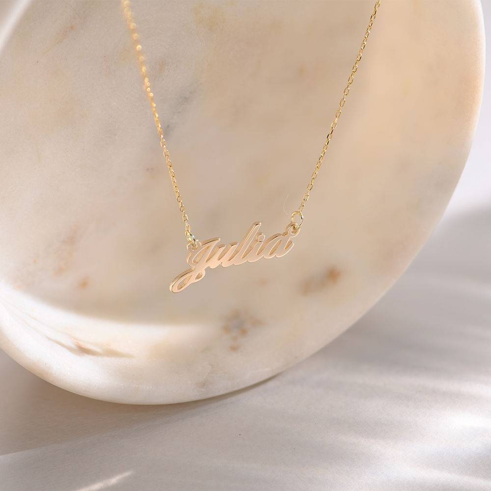 Classic Cocktail Name Necklace in 14ct gold-1 product photo