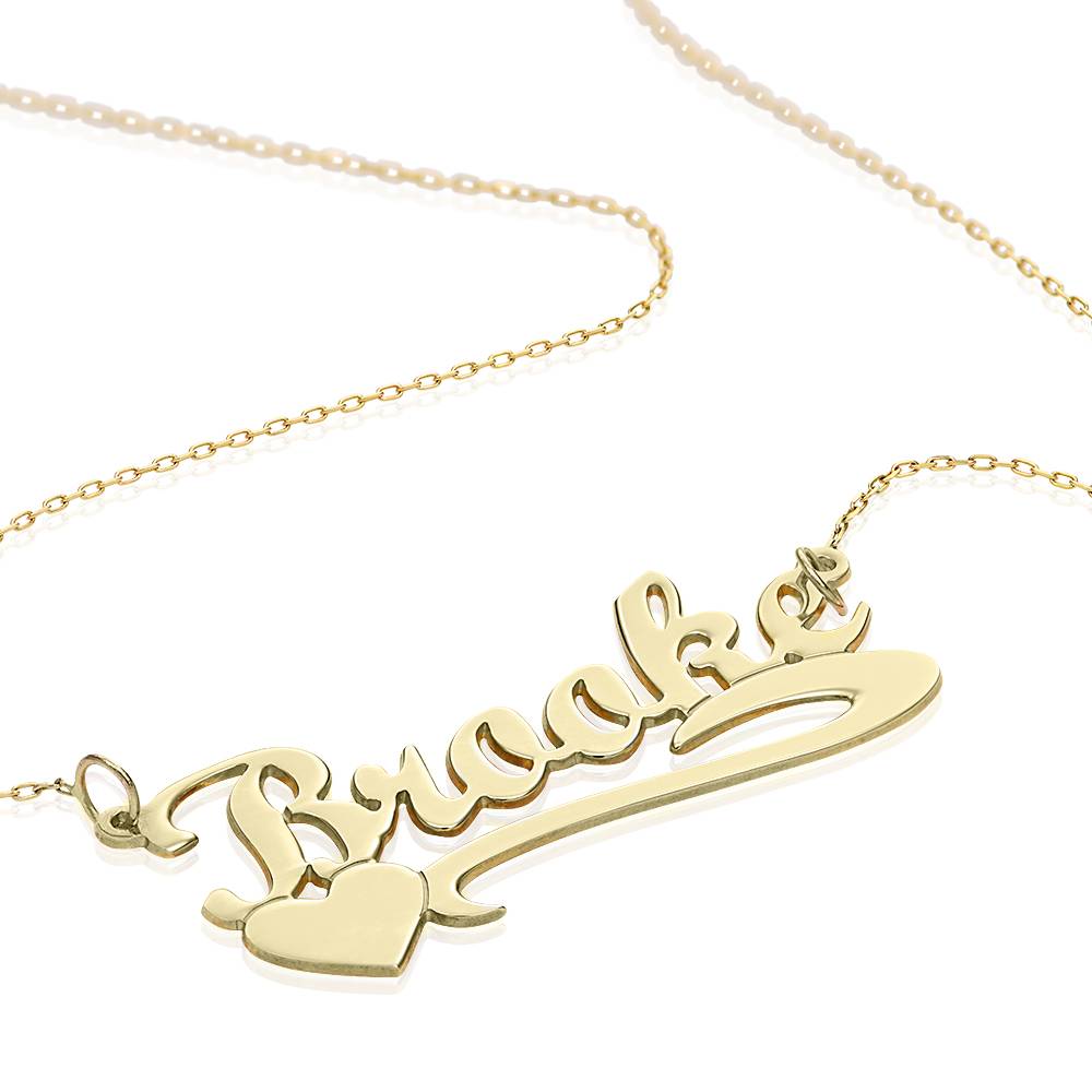 14ct Gold Heart Name Necklace-4 product photo