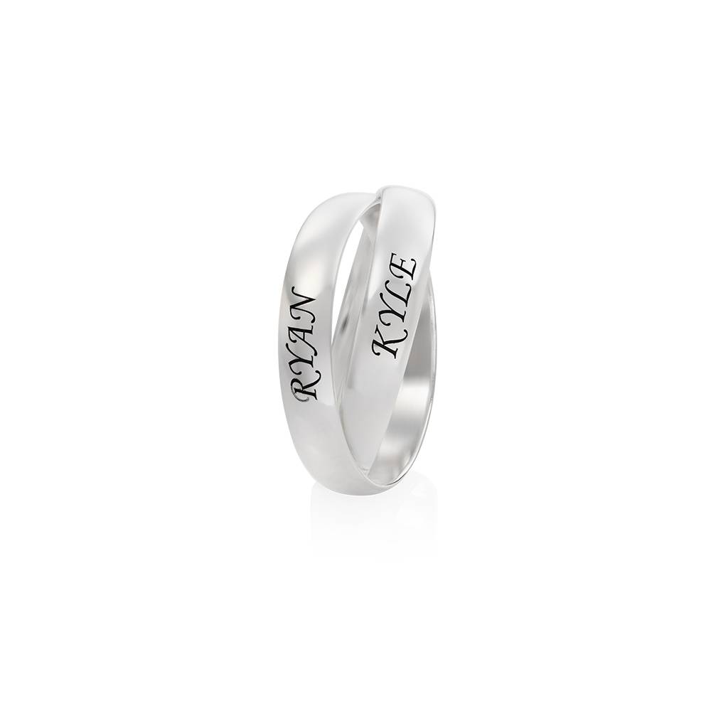 Charlize Russischer Ring in 2-Band-Design - 925er Sterlingsilber-2 Produktfoto