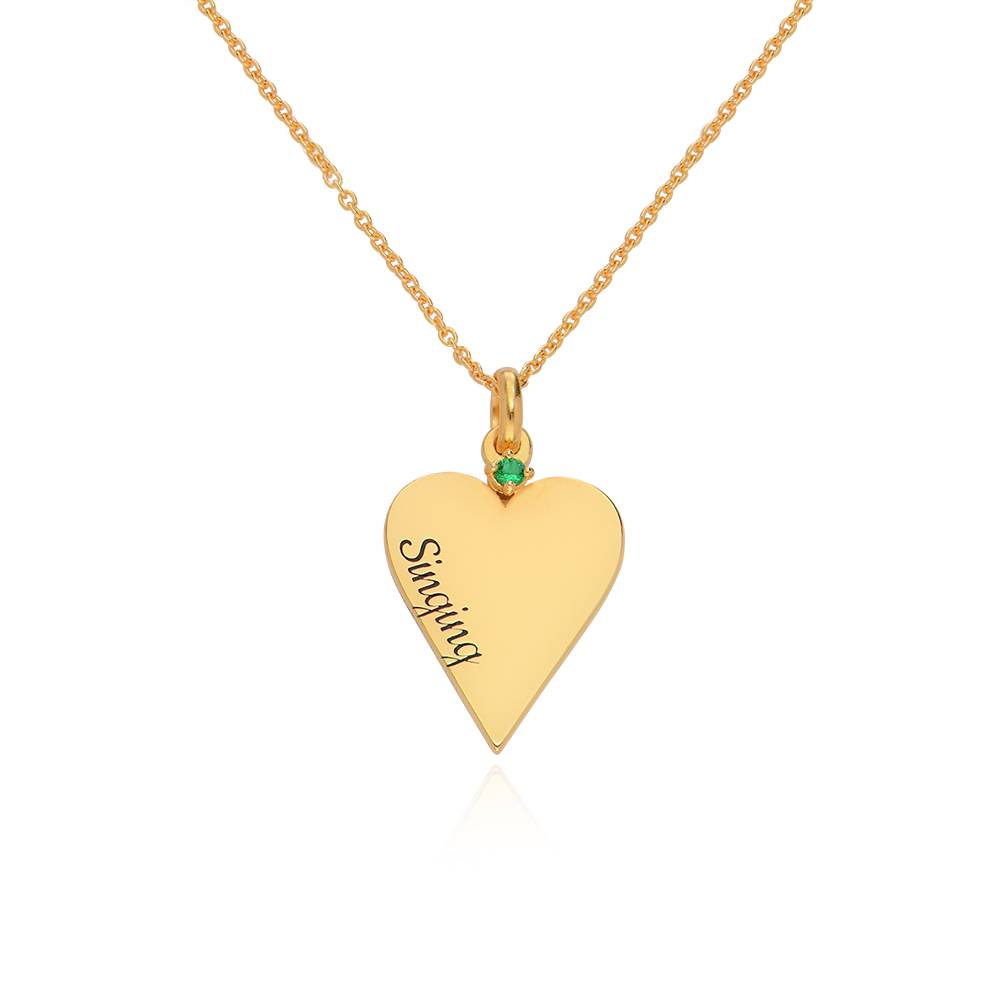 6 Piece Personalized Friendship and Birthstone Necklace in 18ct Gold Vermeil-1 product photo