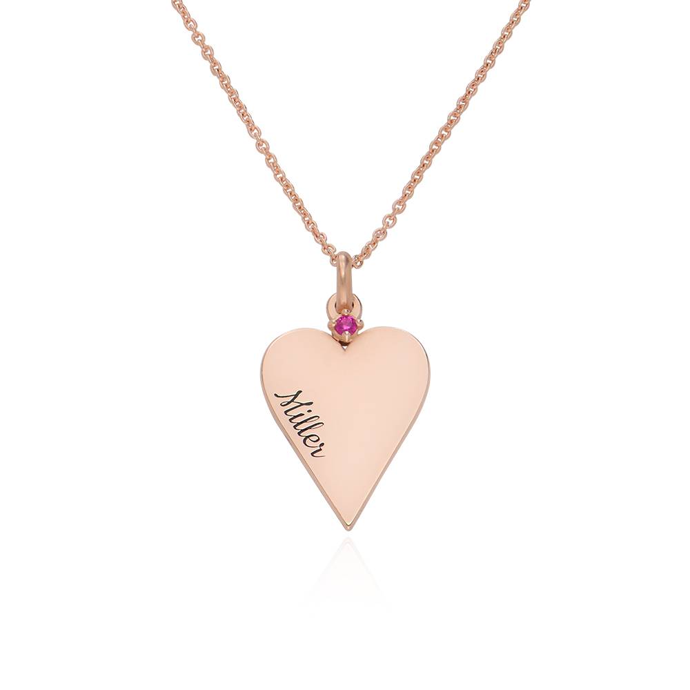 6 Piece Personalized Friendship and Birthstone Necklace in 18ct Rose Gold Plating-2 product photo