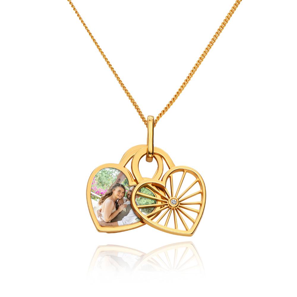 Amorette Foto Hanger Ketting in Verguld