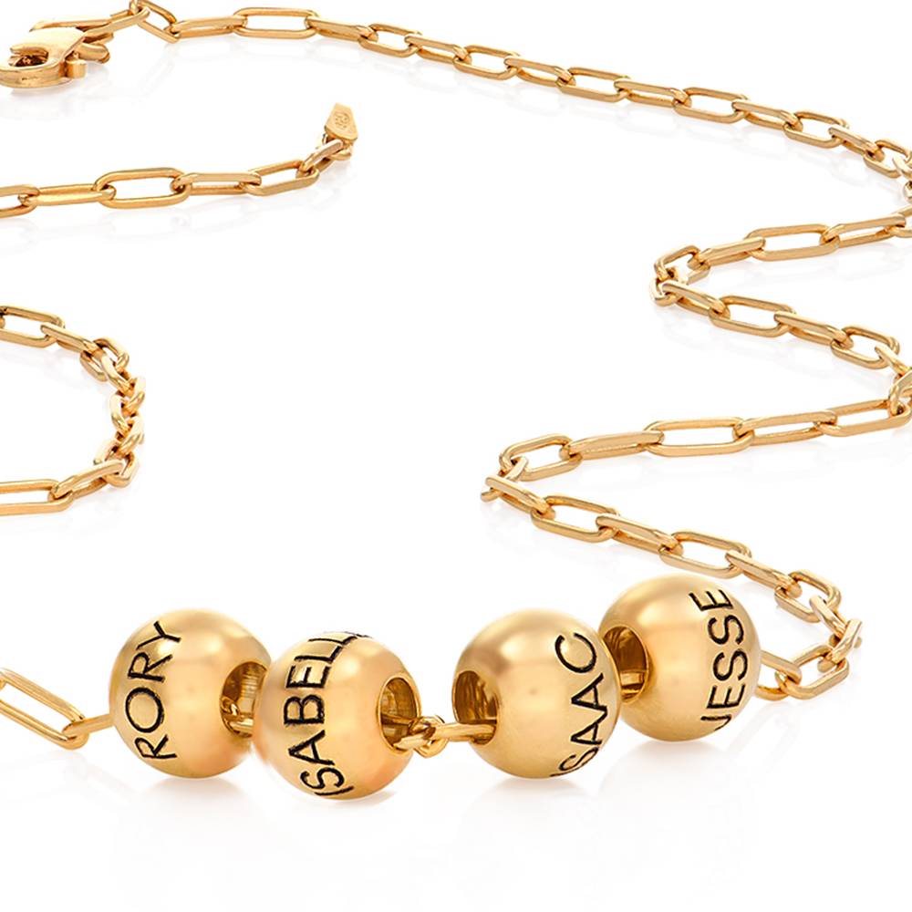 The Balance Bead Necklace in 18k Gold Plating-4 product photo