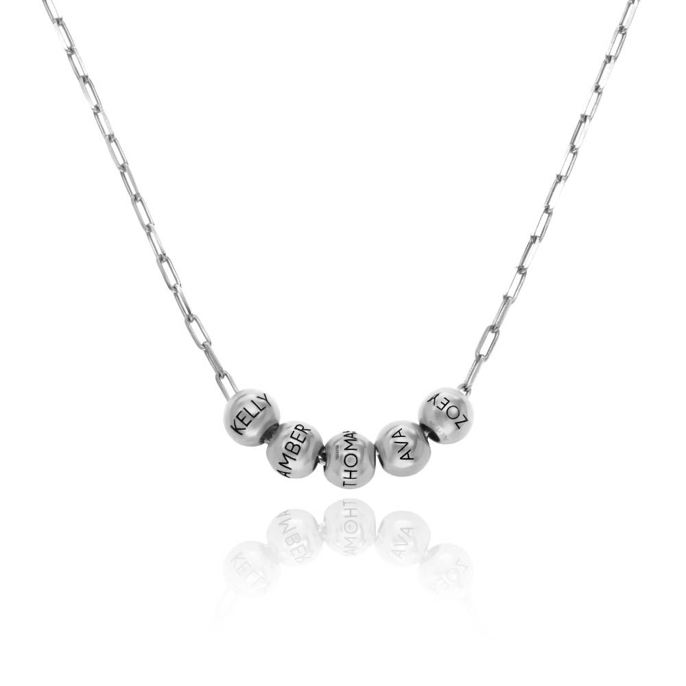 Balance Schakelketting met Kralen in Zilver