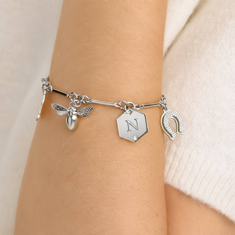 Pulsera de la Suerte en Plata-3 Pulsera de la Suerte en Plata-3 foto de producto