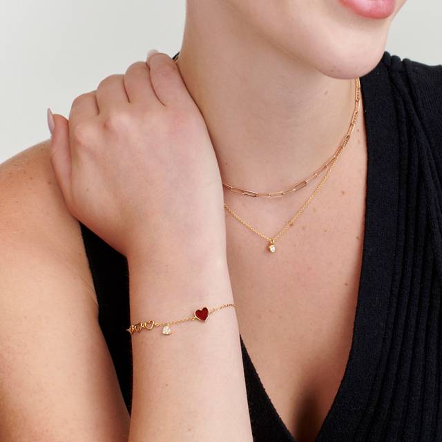 Bracciale Moments con Chiusura a Cuore | Finura in Oro rosa | Pandora