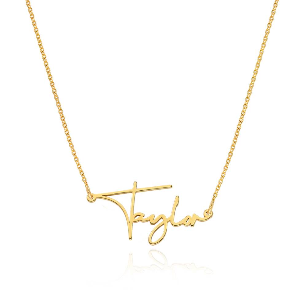 "Paris" collar con nombre personalizado en oro vermeil-2 foto de producto