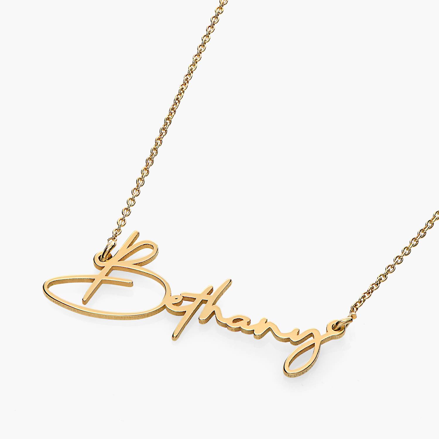 Paris Name Necklace in 18ct Gold Vermeil-5 product photo