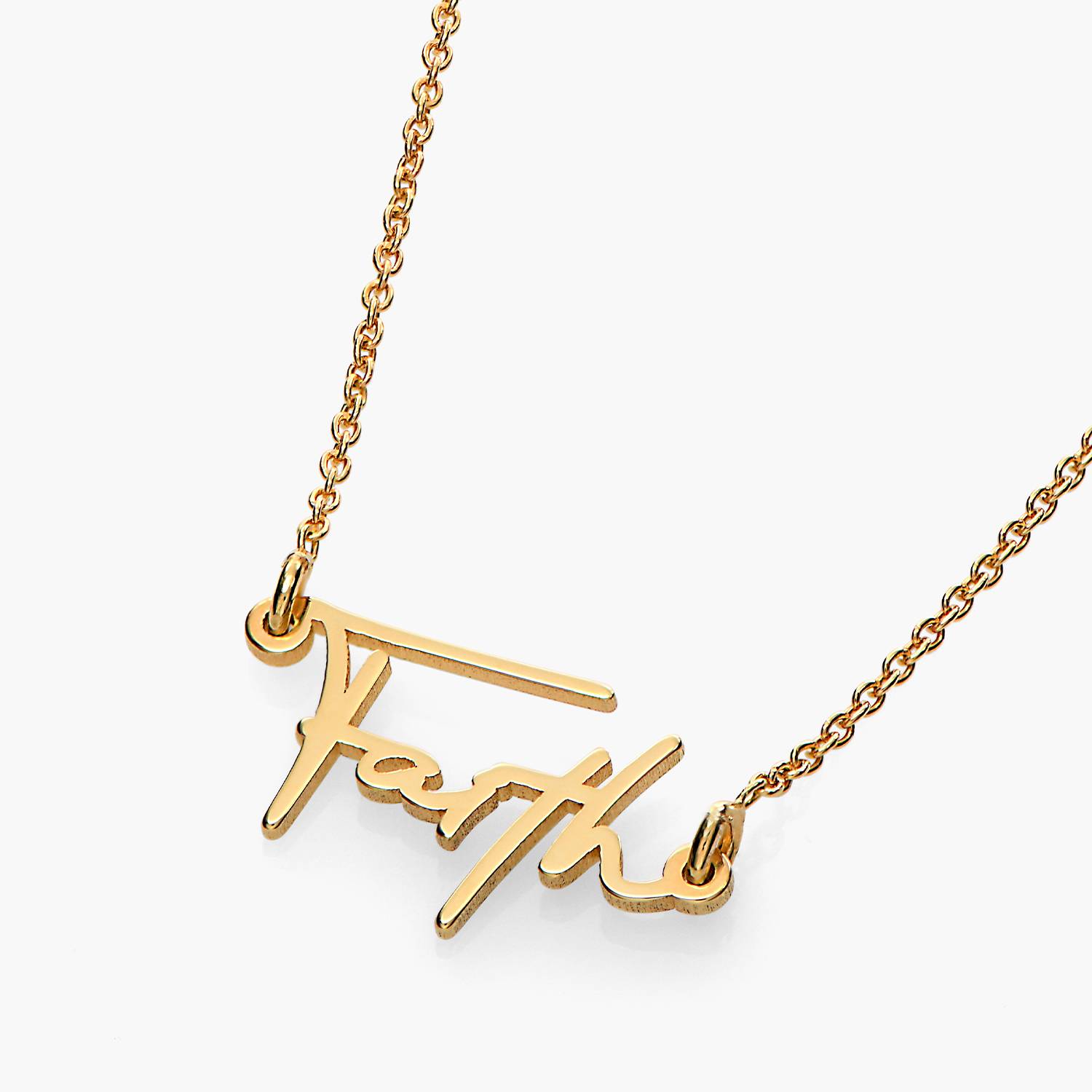 Paris Name Necklace in 18ct Gold Vermeil-7 product photo