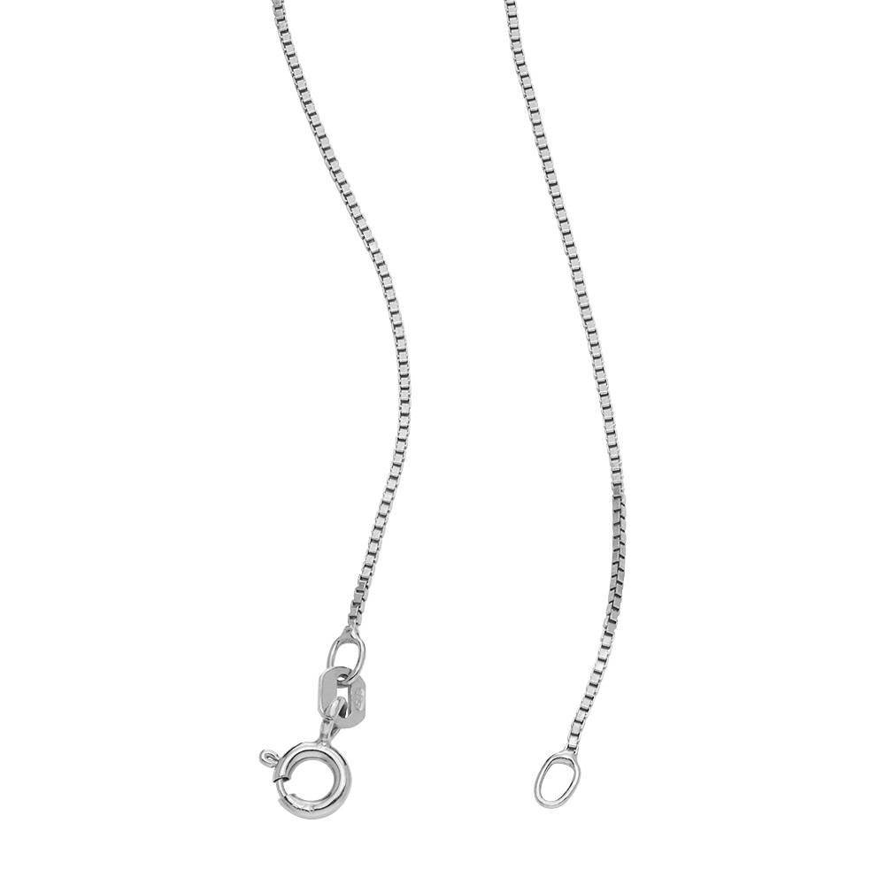 Geburtsstein Russische Ring-Halskette mit 2 Ringen - 925er Sterlingsilber-1 Produktfoto