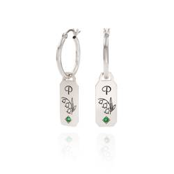 Orecchini a cerchio 15 mm in argento sterling 925 - Italia