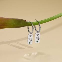 MicLee Orecchini A Cerchio In Argento 925 Con Zirconi - Eleganti E Semplici Per Donne E Ragazze - 2
