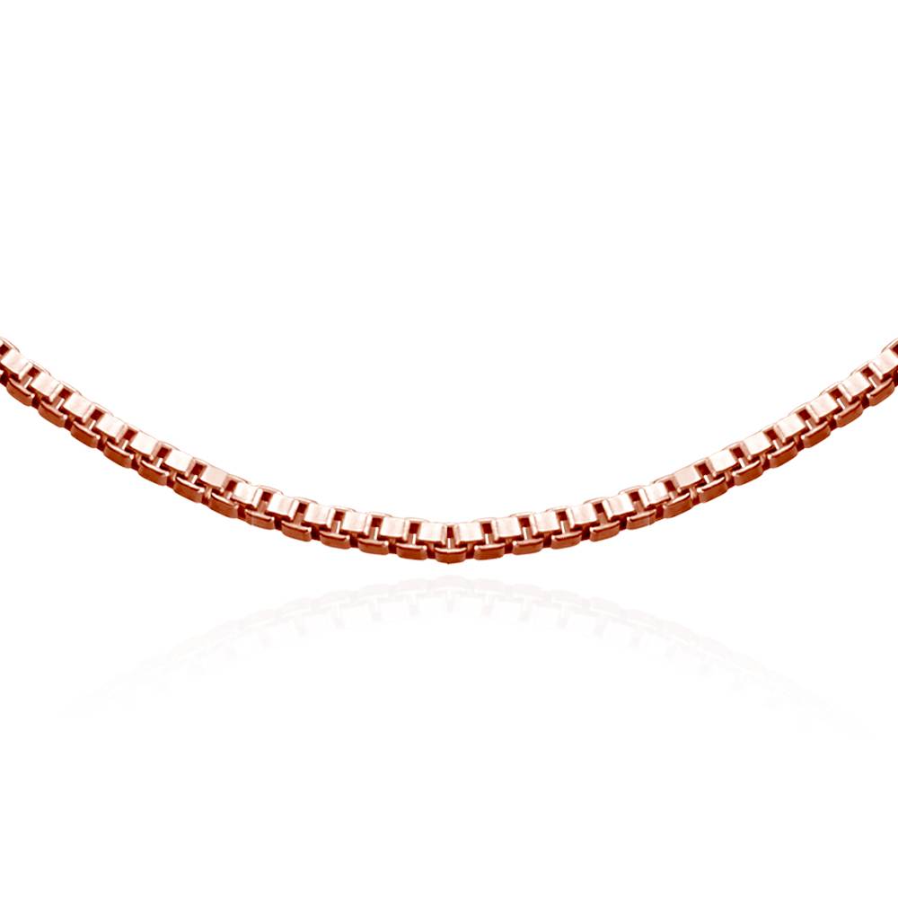 Box closed chain in Rose Vermeil-1 product photo