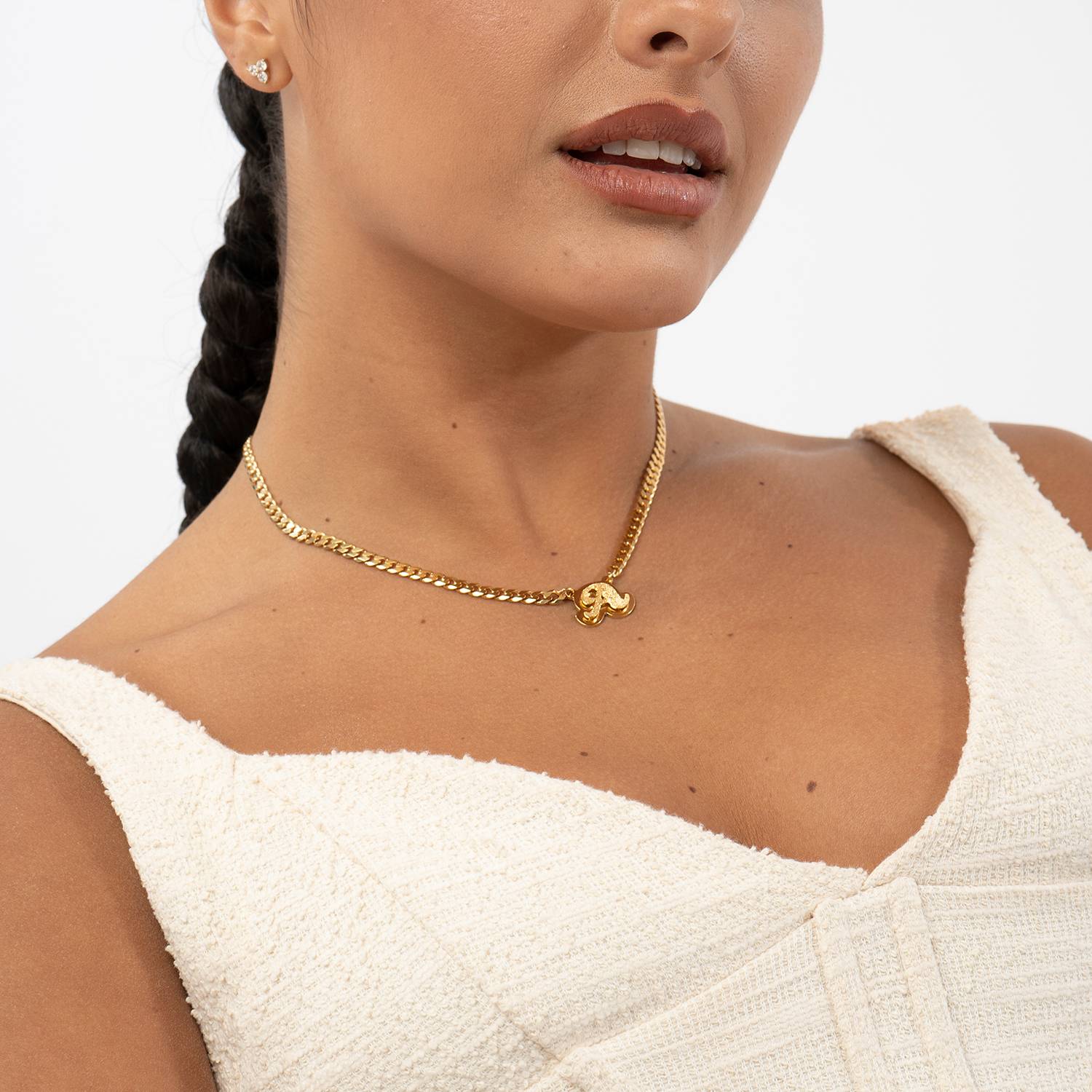 Brandi Double Plated Name Necklace in 18K Gold Vermeil-1 product photo