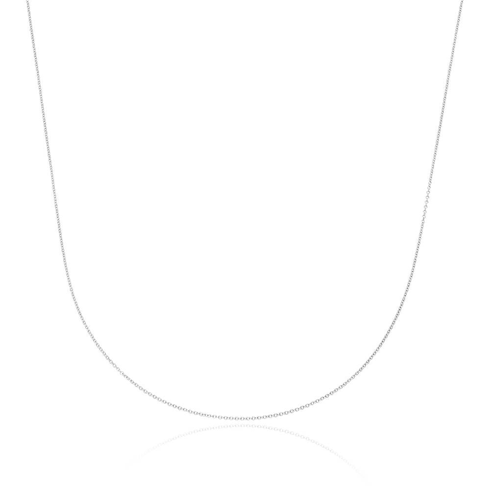 Ankerkæde i 14k hvidguld-1 produkt billede