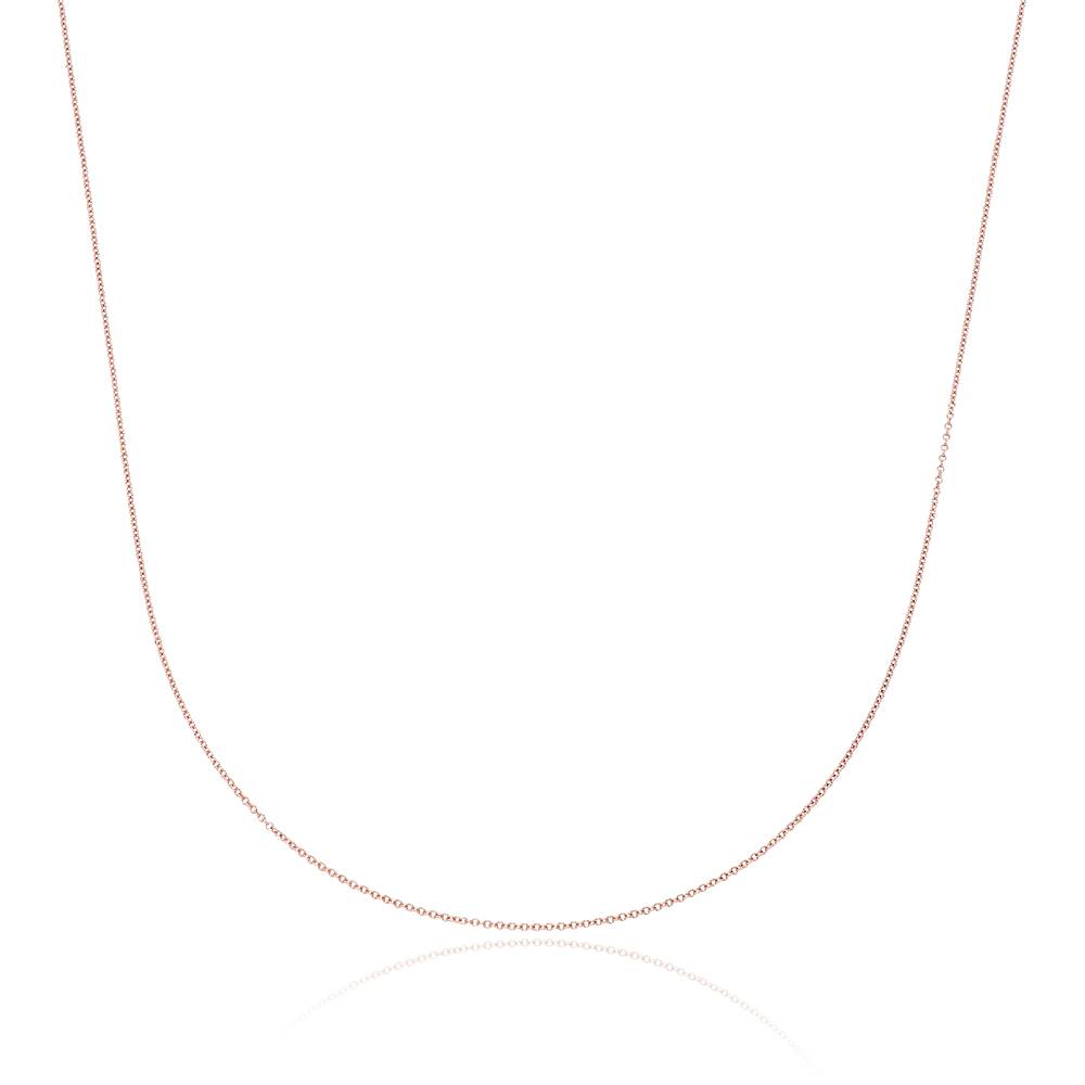 Kabelketting in 18k rosé goud vermeil-1 Productfoto