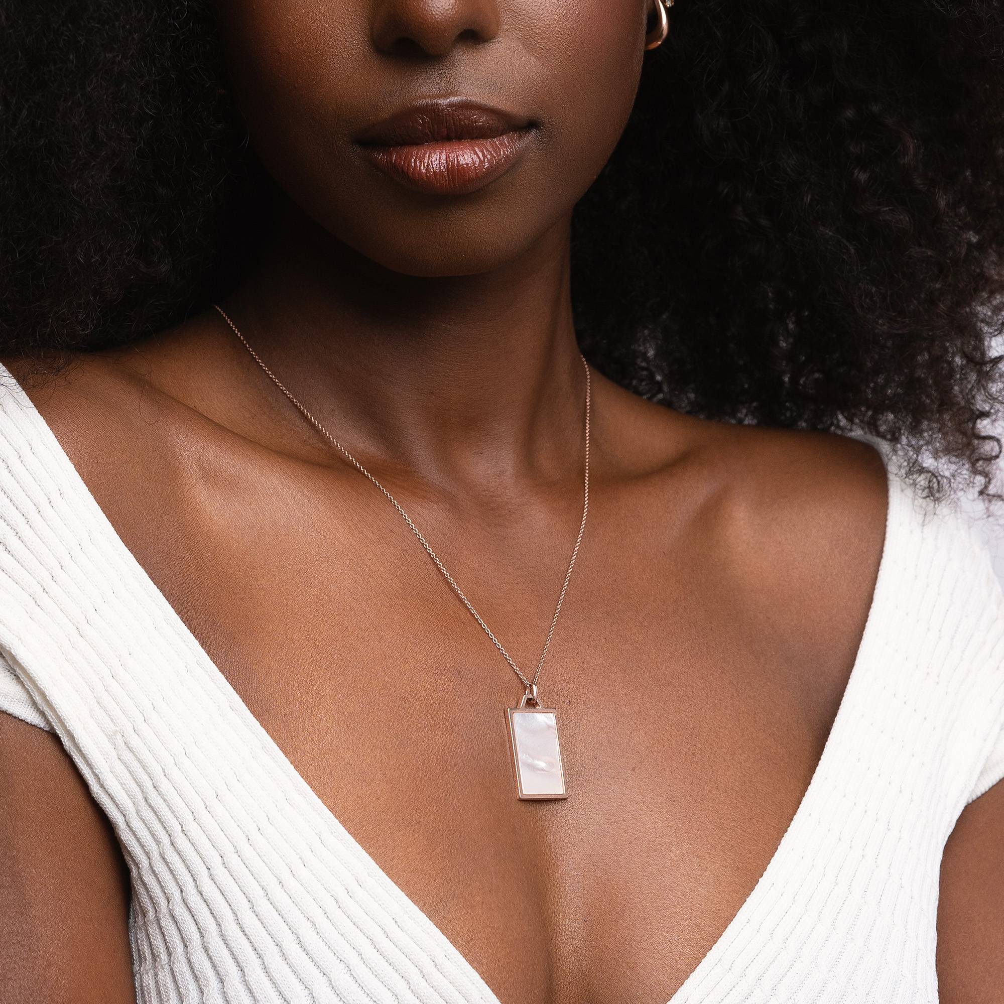 "Celestial" Collar de perlas personalizado chapado en oro rosa 18K-5 foto de producto