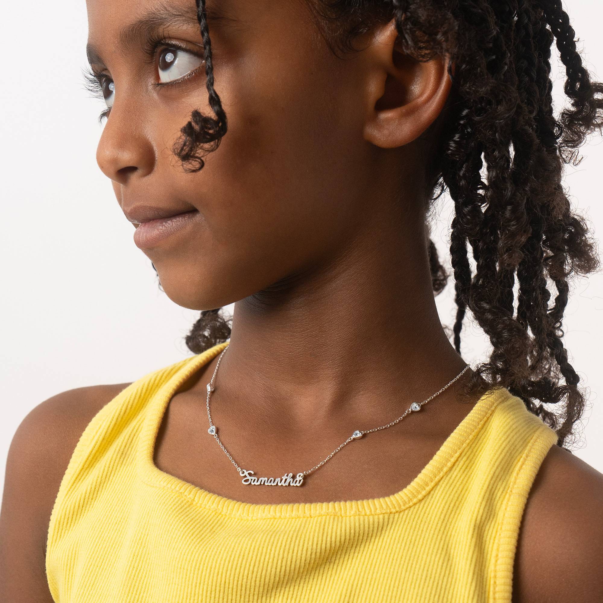 Charli Herzenkette Namenskette für Mädchen - 925er Sterlingsilber-1 Produktfoto