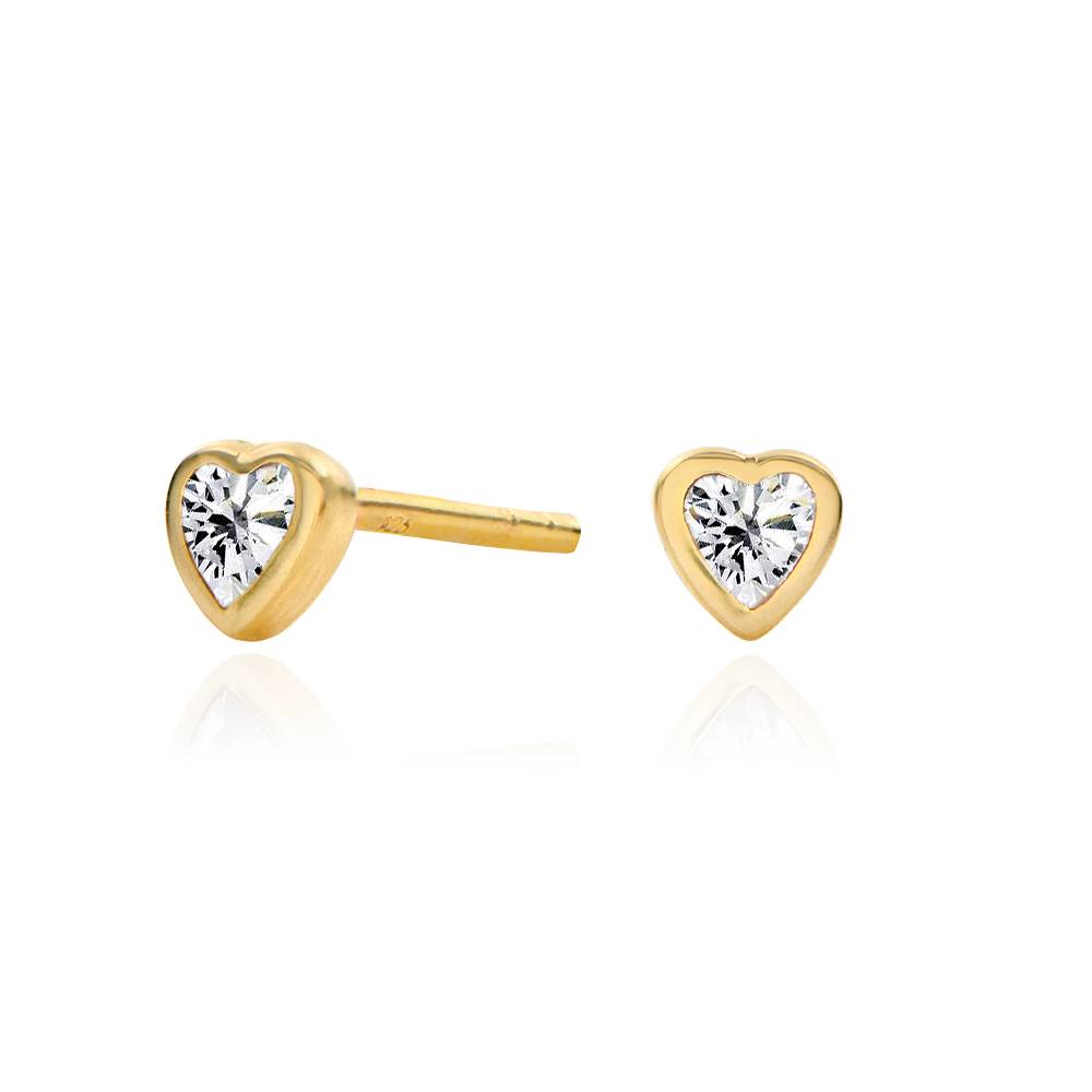Charli Heart Earrings in 18K Gold Vermeil product photo