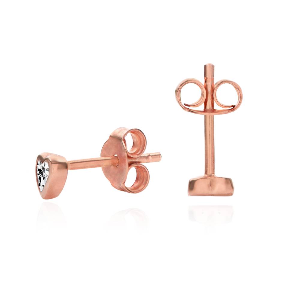 Charli Heart Earrings in 18K Rose Gold Plating-2 product photo