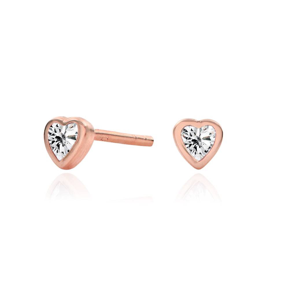 Charli Heart Earrings in 18ct Rose Gold Plating product photo