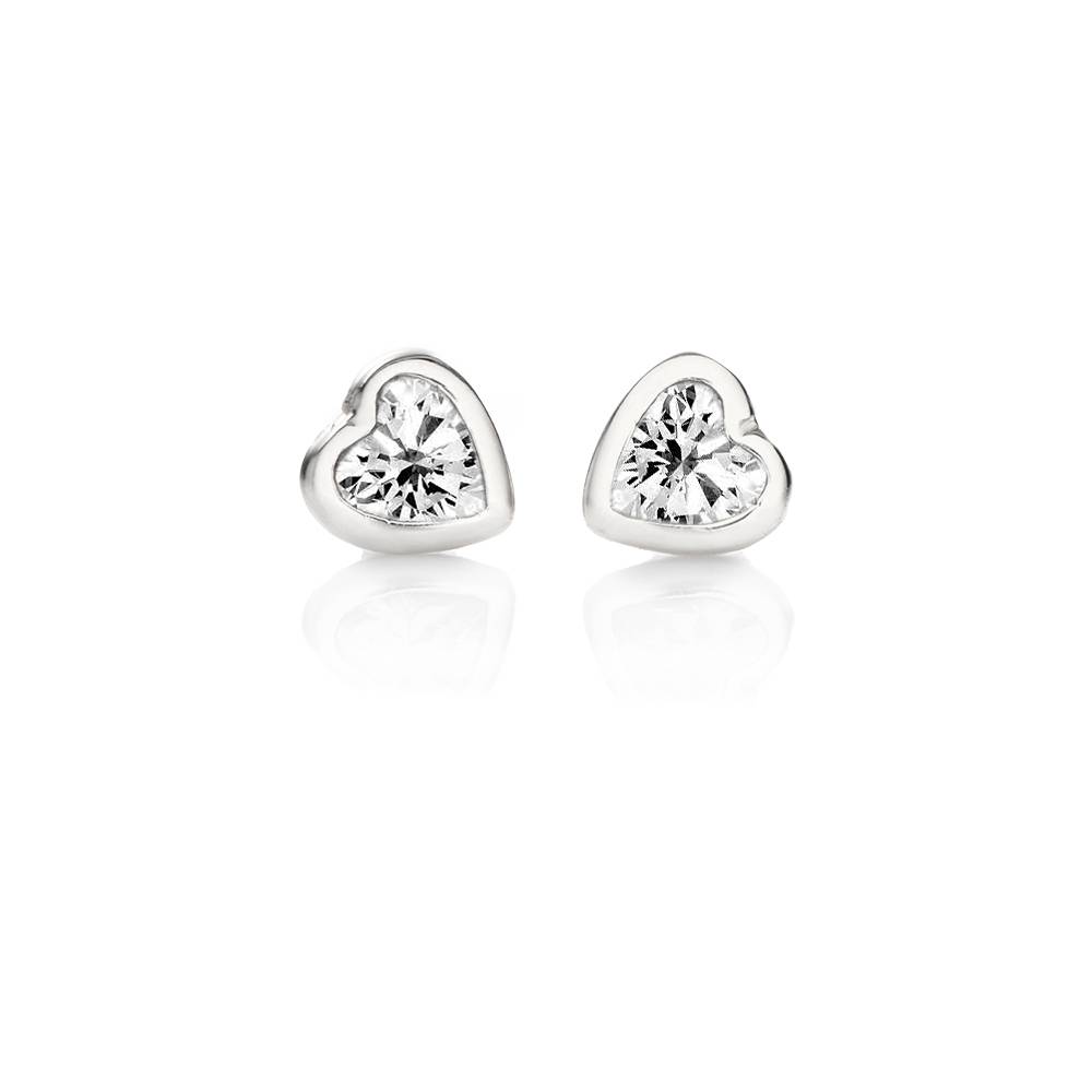 Charli Heart Earrings in Sterling Silver-2 product photo