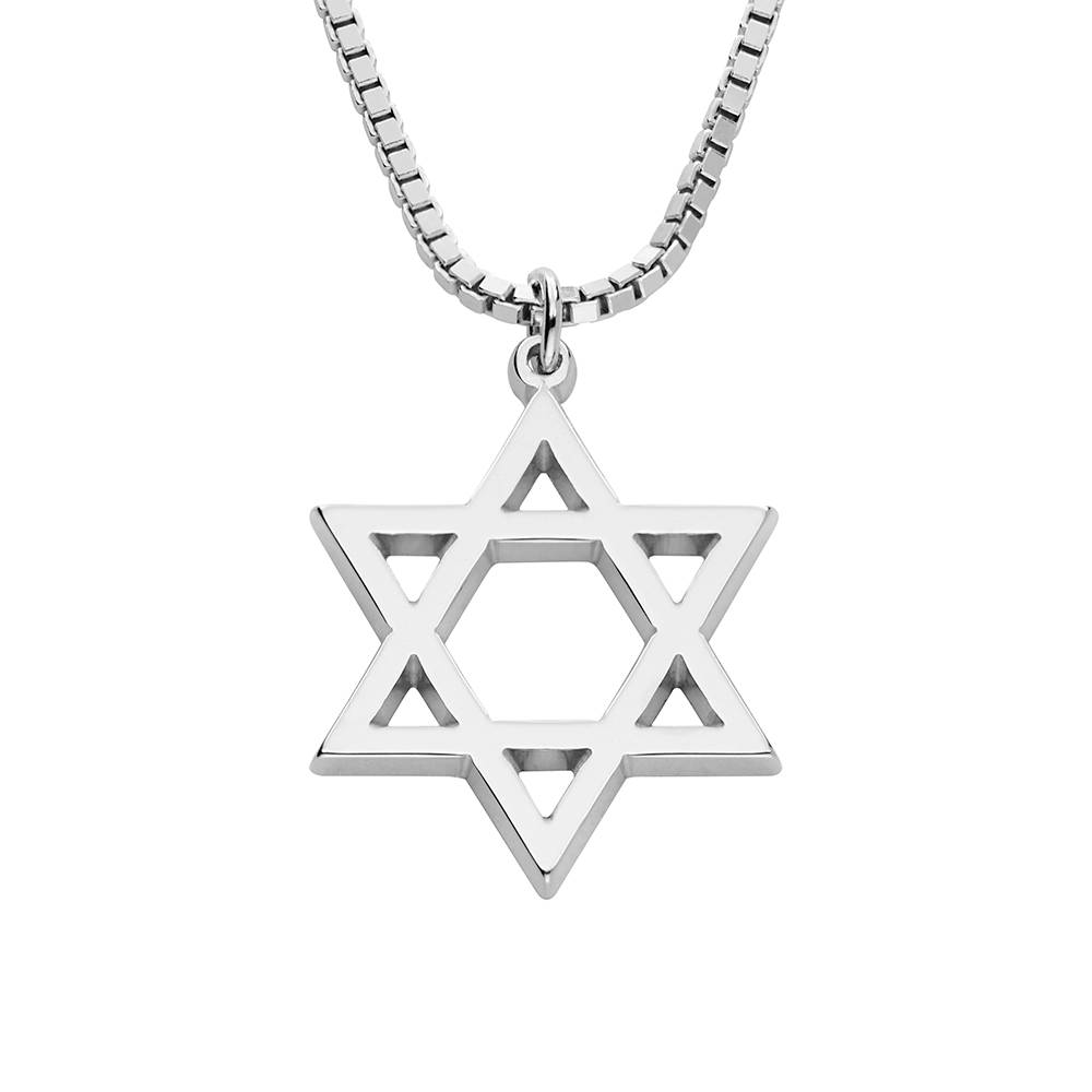 Collier Etoile de David en Argent avec Verre Romain | Shining Light