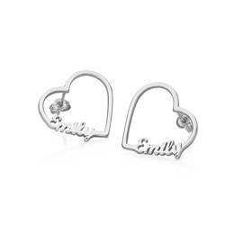 Vinani Orecchini A Cuore Con Perla In Argento 925 - Gioielli Anallergici, Design Tedesco - 2