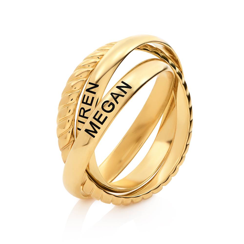 Corda Verstrengelde Ring in Goud Vermeil