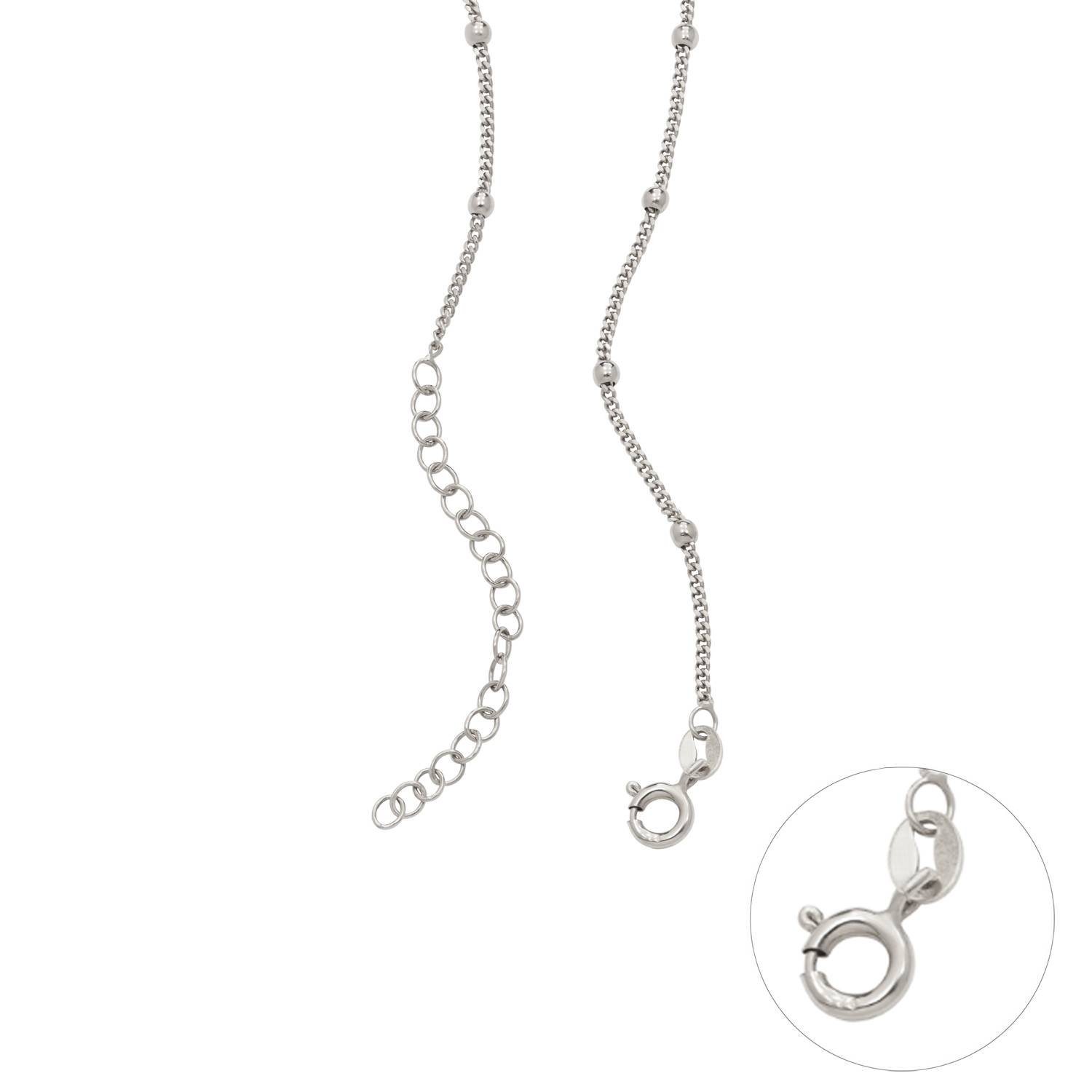 Droppe Halsband med Månadssten till Mamma i Silver-6 produktbilder