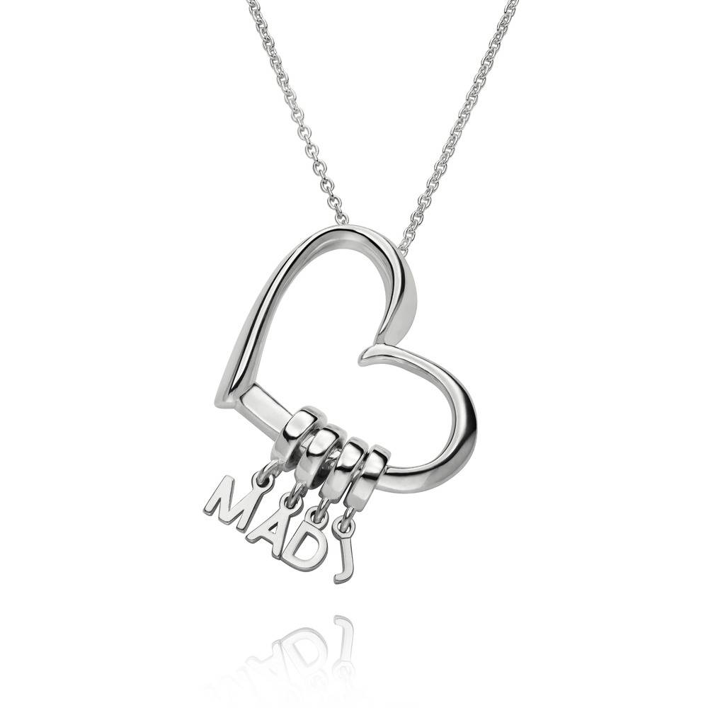 Delina Ketting met Druppel Initialen in Zilver