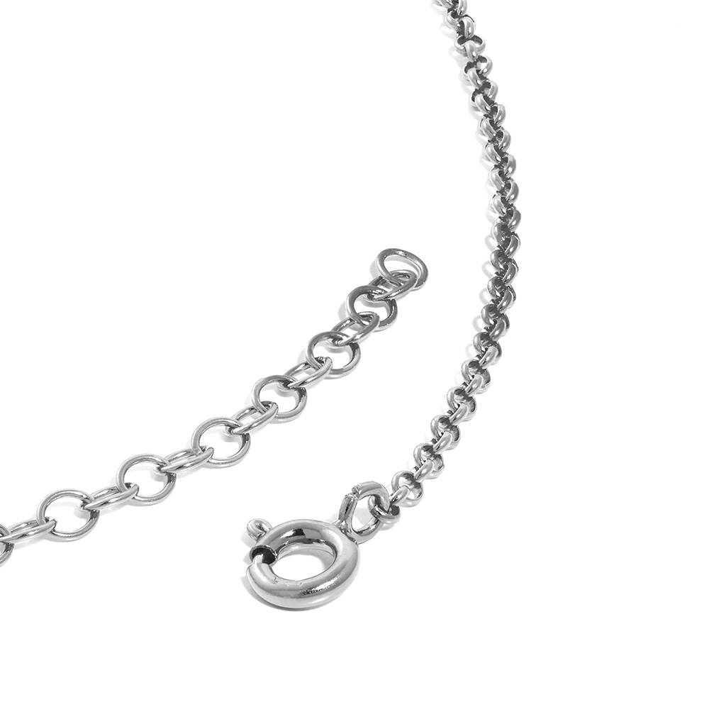 Heritage Diamond Multiple Name Necklace in Sterling Silver-7 product photo