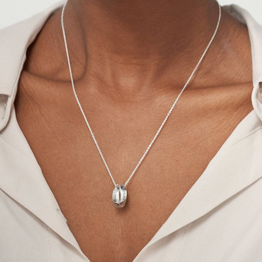 Duo Eternal Necklace in Sterling Silver-3 product photo