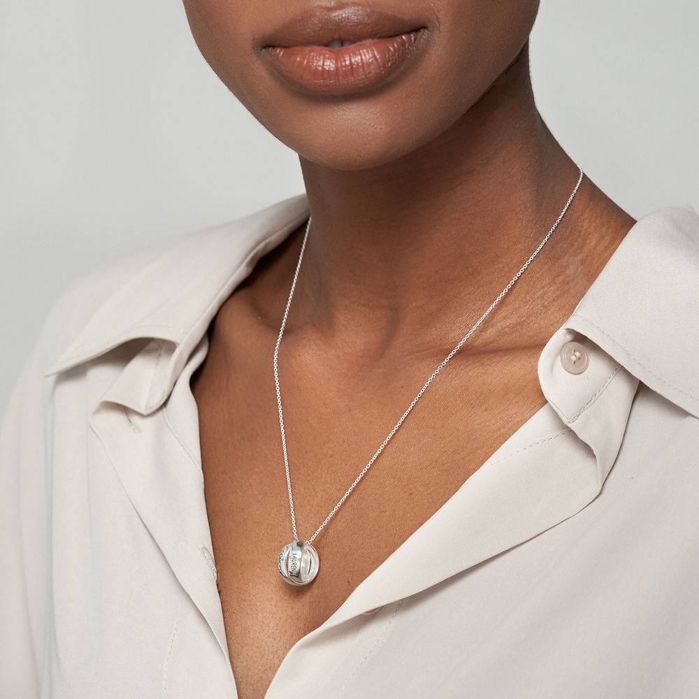 Duo Eternal Necklace in Sterling Silver-4 product photo
