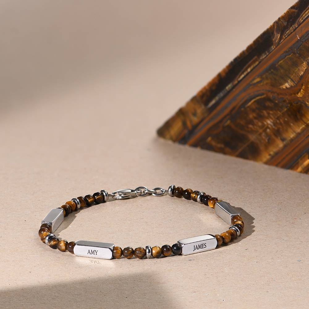 East Coast Custom Semi-Precious Beaded Bracelet for Men-5 product photo