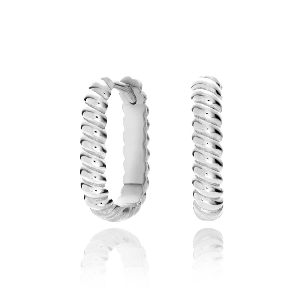 Aria Touw Huggies Oorbellen in 925 Zilver