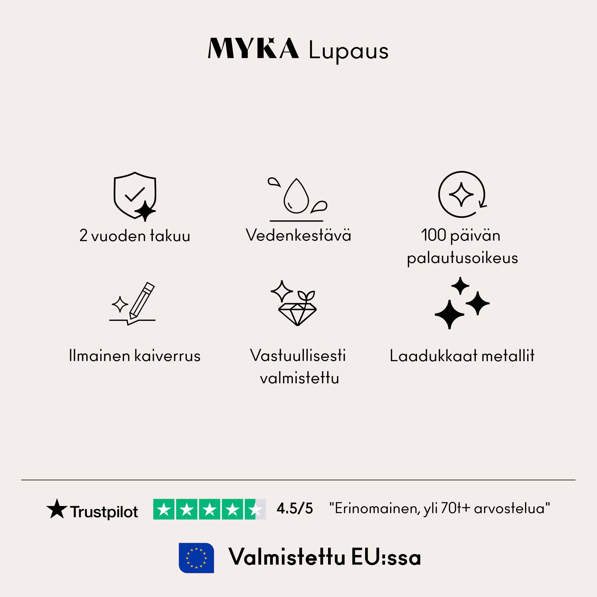 Äidin kaiverrettu sydänkaulakoru syntymäkivellä 10k valkokulta-1 tuotekuva