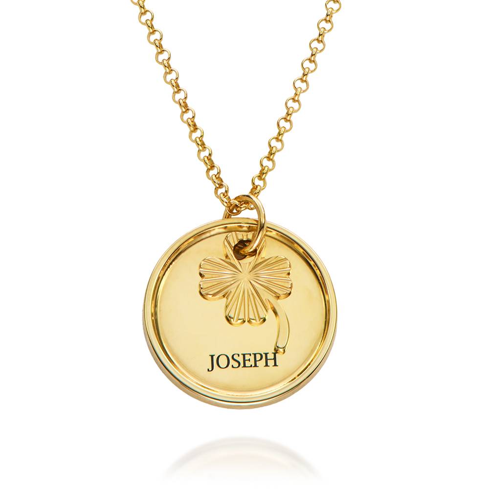 Evig Blomst Navneanheng i 18k Forgylt Sterlingsølv-1 produktbilde