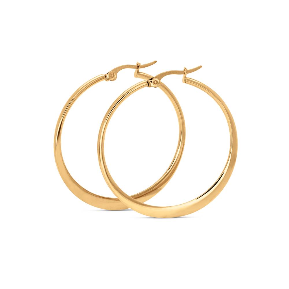 Florida Classic Hoops in Stainless Steel with Gold PVD-2 product photo