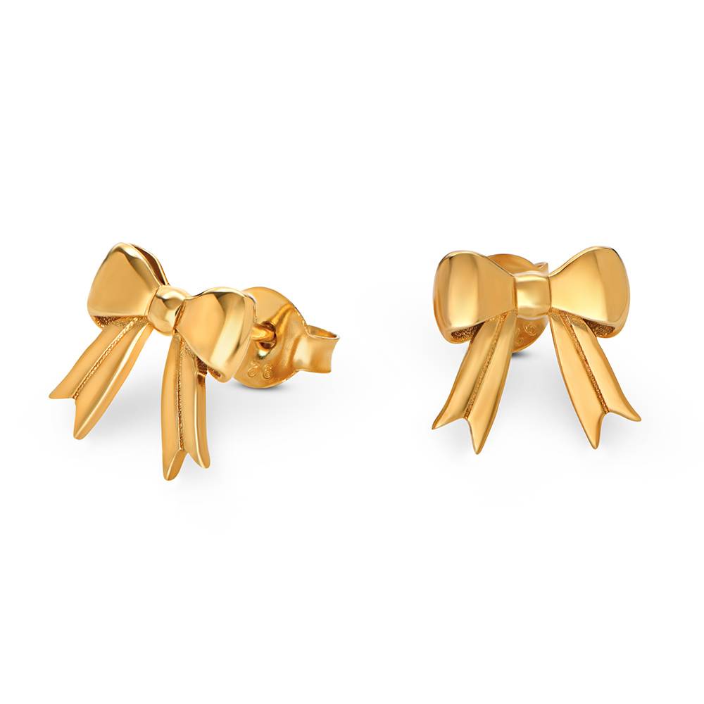Forever Bows Stud Earrings in Gold Vermeil-2 product photo