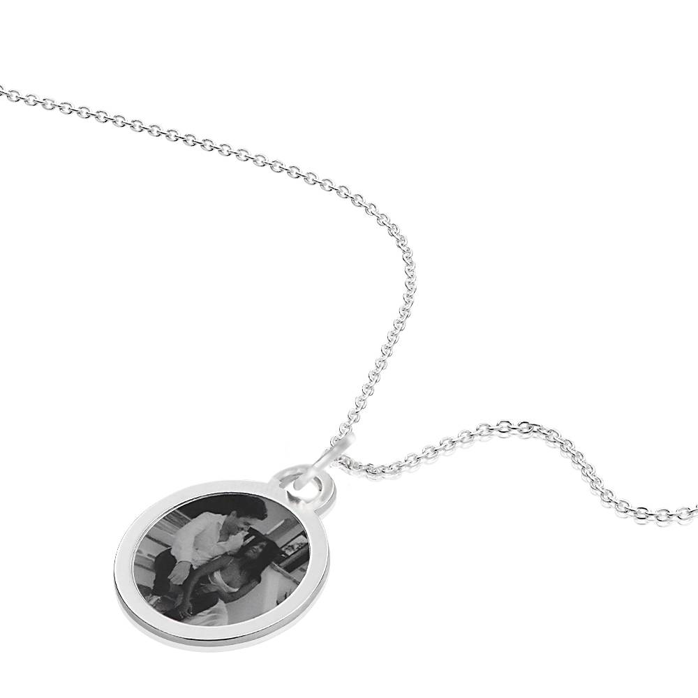 Forever Photo Pendant Necklace in Sterling Silver product photo