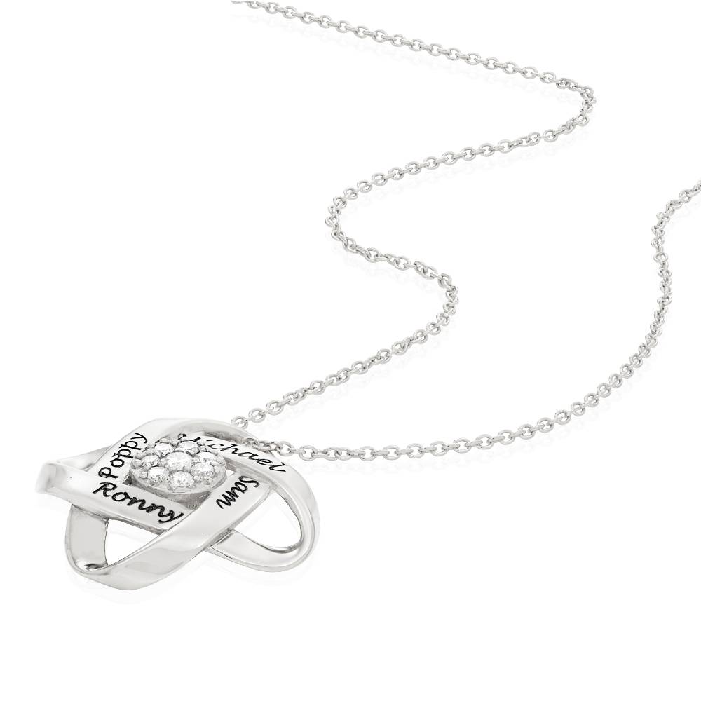 Galaxy Necklace with 0.19CT Diamonds in Sterling Silver-4 product photo