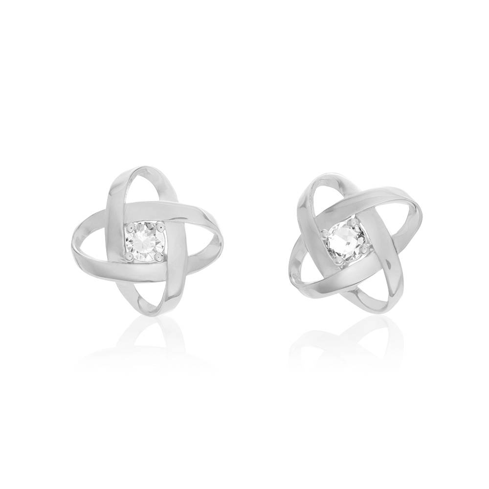 Galaxy Oorknopjes met Zirkonia in 925 Zilver