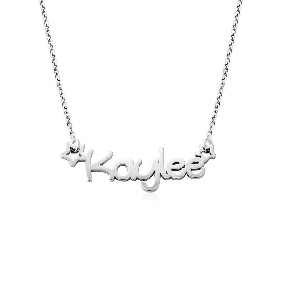 Ster Naamketting voor Meisjes in Zilver